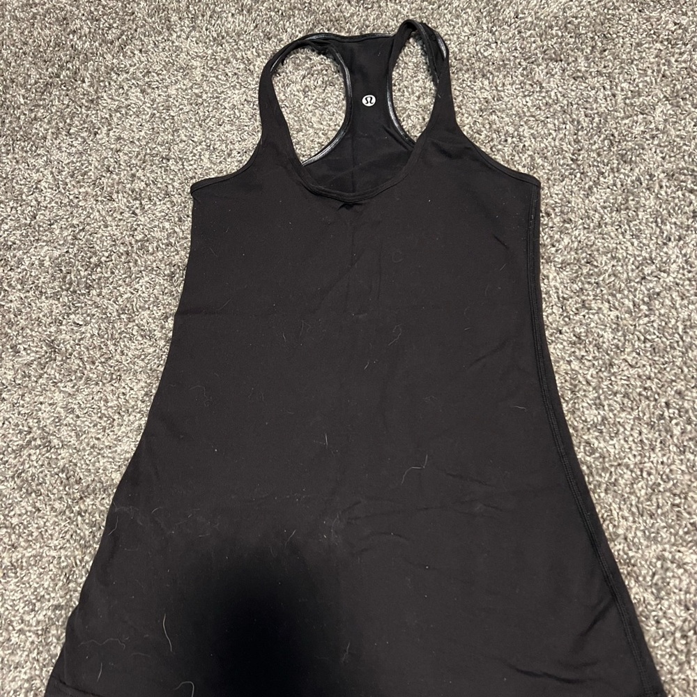 Lululemon black cool racerback tank top